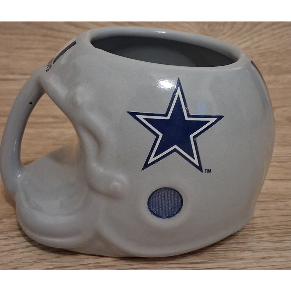 Vintage 1993 Dallas Cowboys Helmet Coffee Cup Mug NFL Sports Team Collectible